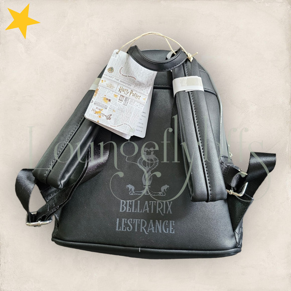 LOUNGEFLY HARRY POTTER BELLATRIX LESTRANGE BACKPACK * UK EXCLUSIVE - Picture 6 of 10